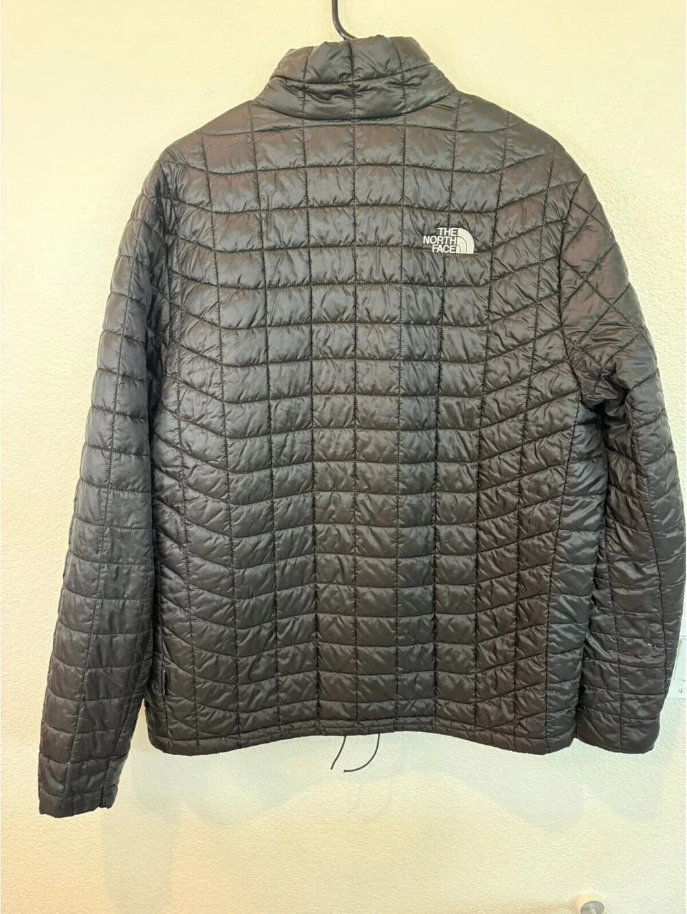 The North Face Men's L Black Quilted Jacket with Minor Damage